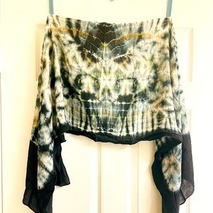 Gorgeous tie-dyed cotton scarf. All Saints style. No tags but never worn.